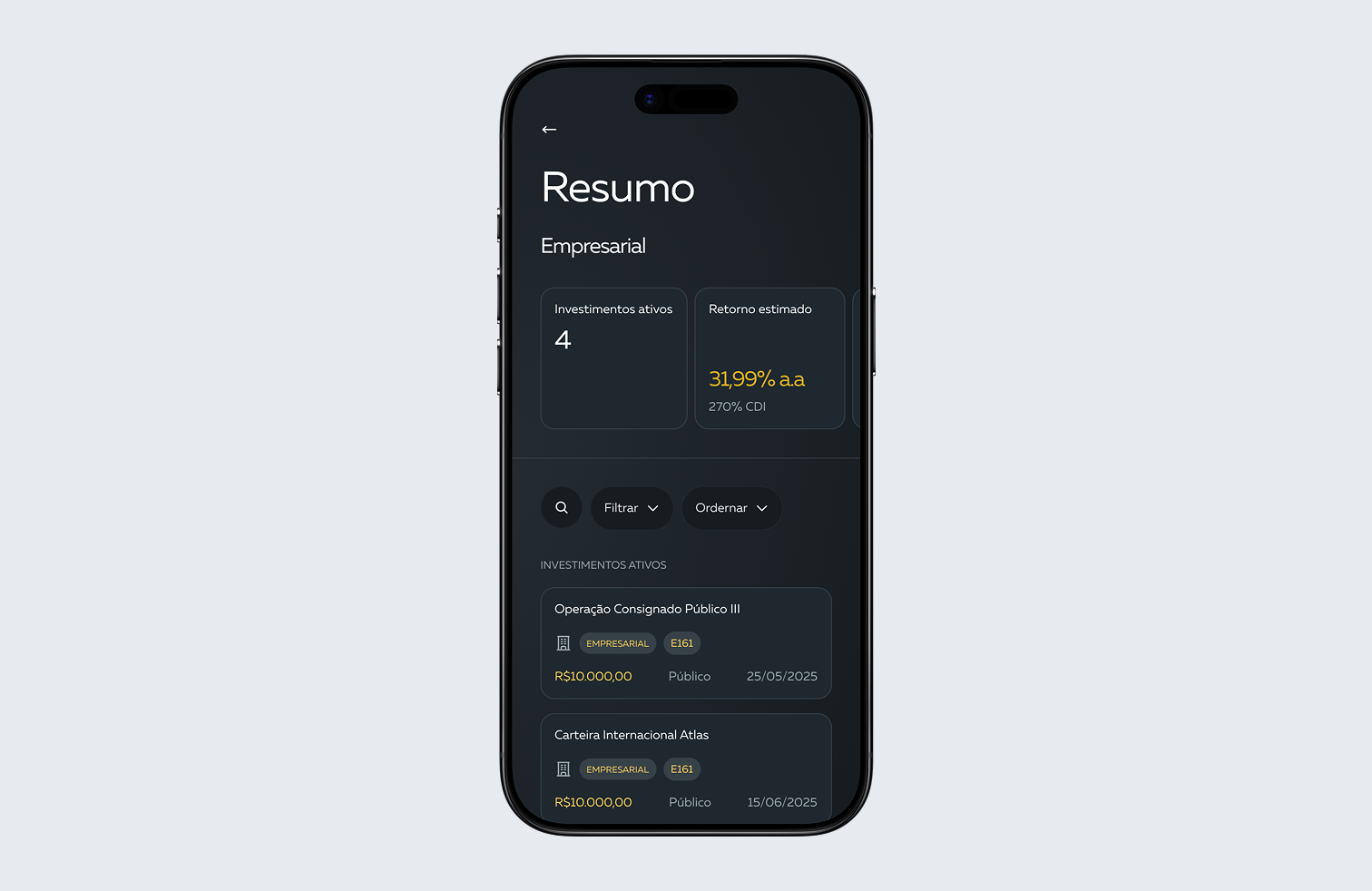 Fase 1 — Home, Resumo e Portfólio — 2